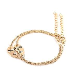 Buy Fabula by OOMPH Jewellery Combo of 2 Gold Tone Heart Partners in ...