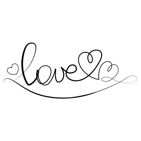 Word Love In Cursive