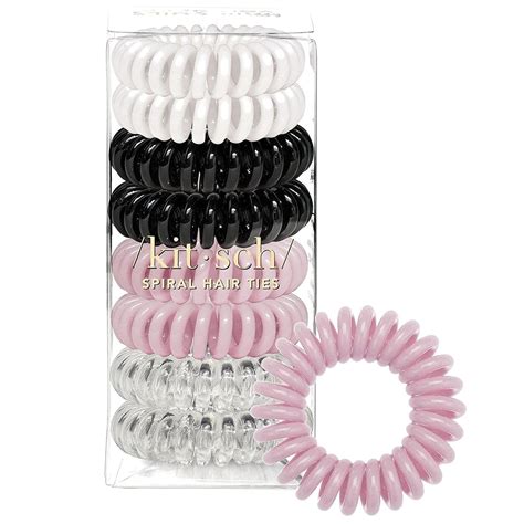Buy Kitsch Spiral Hair Ties, Coil Hair Ties, Phone Cord Hair Ties, Hair ...