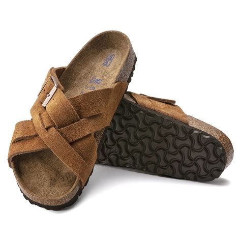 Lugano Soft Footbed Suede Leather Mink | BIRKENSTOCK