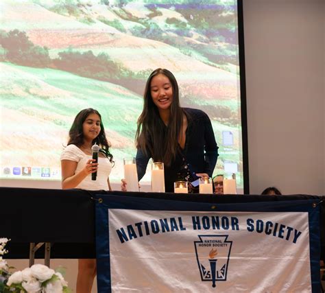 National Honor Society introduces new members to the chapter - Harker ...