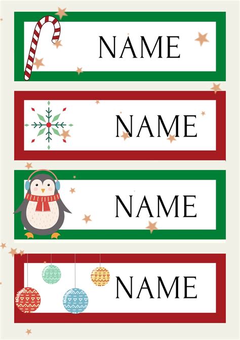 Free printable xmas name tags, Download Free printable xmas name tags ...