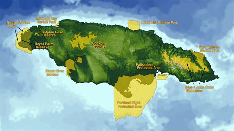 world map with jamaica highlighted