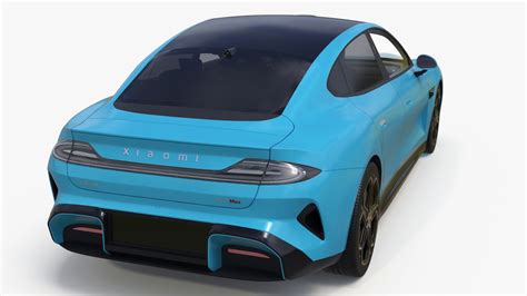 3D model Electric Car Xiaomi SU7 EV Car 2023 Aqua Blue | 3D Molier ...