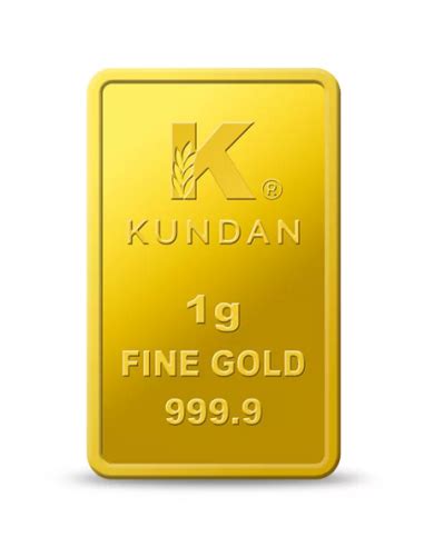 Buy Kundan 1 Grams in 24 Karat 999.9 Gold Bar I CoinBazaar