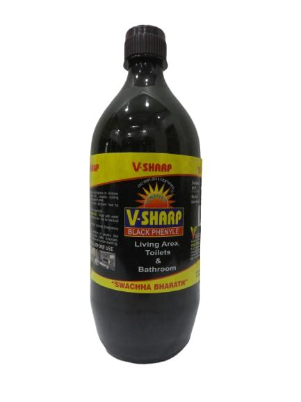 V SHARP PREMIUM Black Phenyle Bathroom Cleaner Disinfectant Black ...