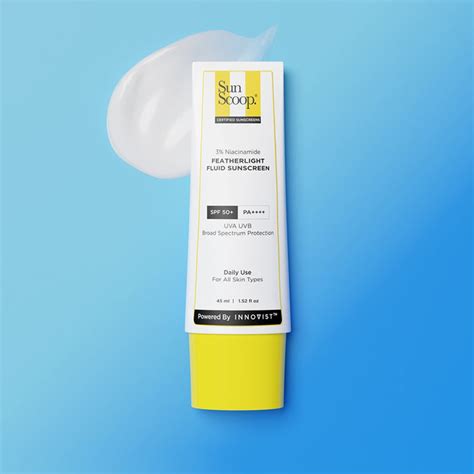 Featherlight Fluid Sunscreen SPF 50+ PA++++ | Sunscoop – Innovist