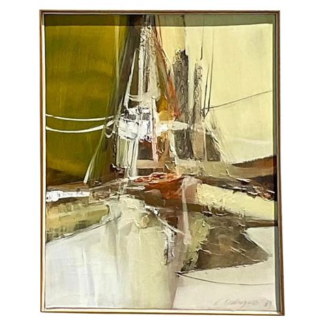 MCM Original Signed W Lucas Cityscape Oil Painting For Sale at 1stDibs | mcm artist, mcm oil ...