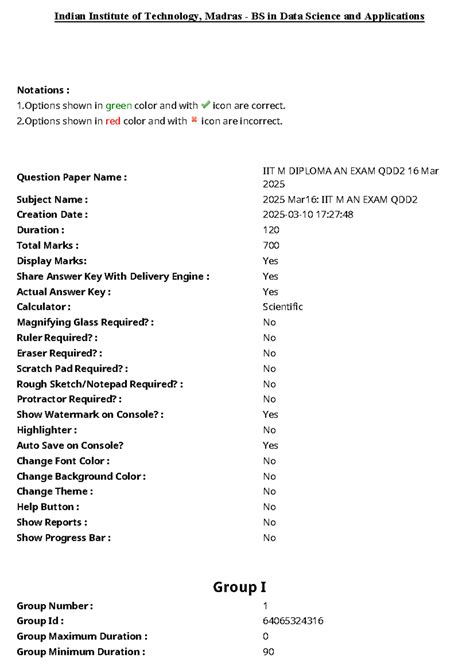 IIT M Diploma AN EXAM QDD2 - Data Science Questions (16 Mar 2025) - Studocu