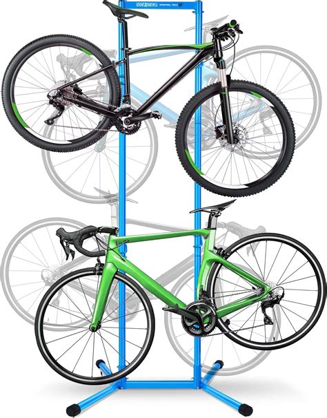 4 Bike Storage Rack Garage(Max 240lbs), Freestanding Gravity Bicycle ...