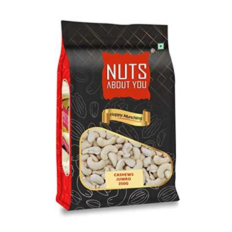 Nuts About You CASHEWS Jumbo, 250 g | 100% Natural | Jumbo Kernel ...