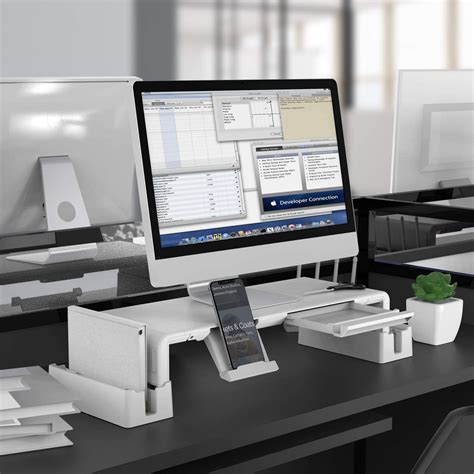 Buy MiiKARE Monitor Stand with Storage Functions,Height Adjustable ...