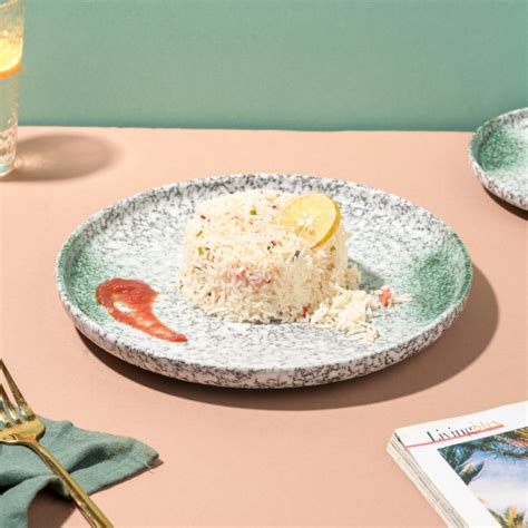 Nori Studio Pottery Dinner Plate White And Grey 10 Inch Online ...