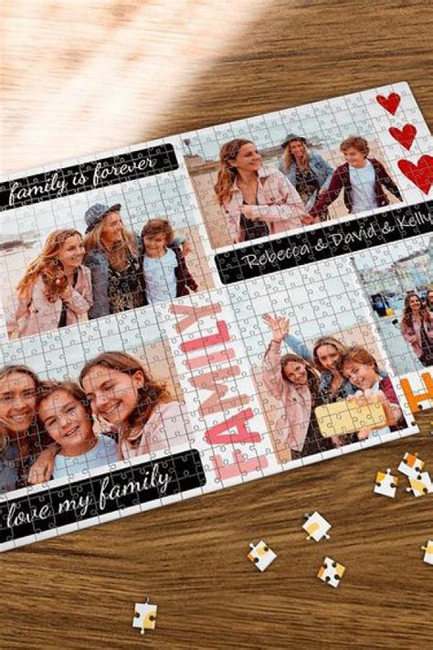 Custom Photo Jigsaw Puzzle My Best Family PW233 - Personalized Gift - PromiseIn