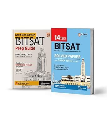 Arihant BITSAT Prep Guide and Solved Papers 2025 (Set of 2) | Physics ...
