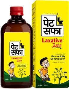 Pet Saffa Laxative Juice -500ml, Relieves Constipation, Gas, Acidity ...