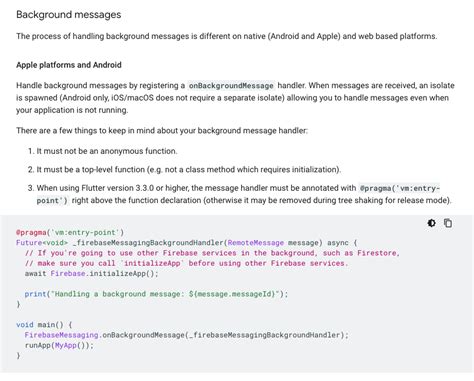 Flutter Messaging Notifications Firebase 的图像结果