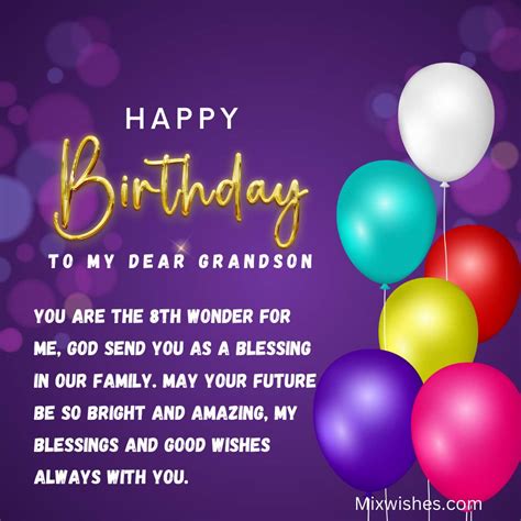 50+ Beautiful Birthday Wishes For Grandson Images - Happy Birthday Wishes