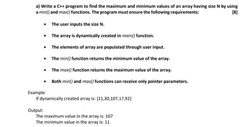 Find Min and Max Number in Array Using Friend Function in C 的图像结果