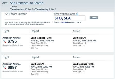 How to get an Alaska Airlines record locator for a flight booked on ...