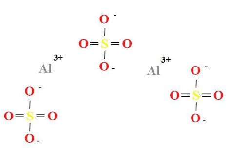 estructura atomica de Al2(SO4)3 - Brainly.lat