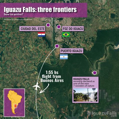 Where is Iguazu Falls on a map? | iguazufalls.com