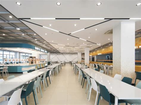 上海青浦世界外国语学校学生与教职工餐厅-形非建筑-公共空间类装修案例-筑龙室内设计论坛