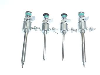 ADDLER Laparoscopy Blunt Tip TROCAR 5mm And 10mm SET OF 4pcs LIFE TIME ...