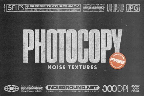 Free Photocopy Noise Textures | 5 Distressed Backgrounds