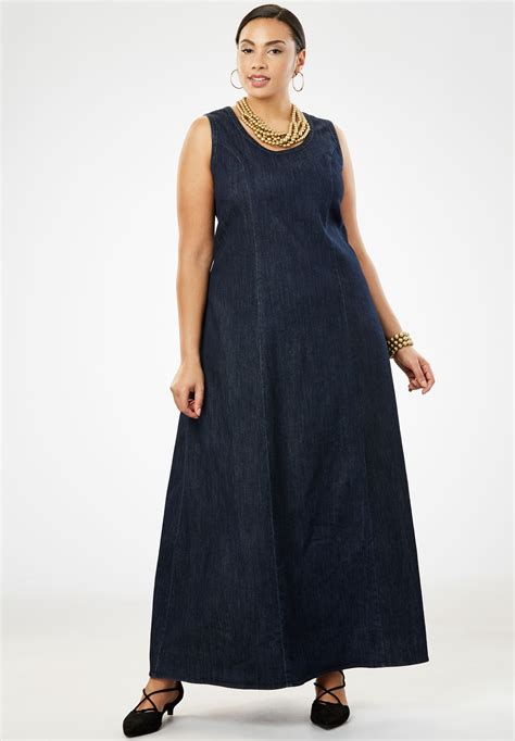Womens Denim Maxi Dress Uk at Nancy Milne blog