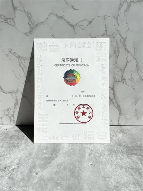 哈尔滨工业大学2021年录取通知书设计与制作 - 郑州勤略品牌设计有限公司