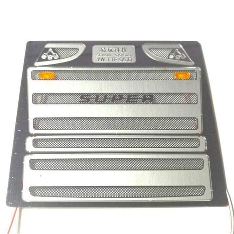scm-modellbau - Grill Silber mit Frontblitzer für LKW Tamiya Scania R ...