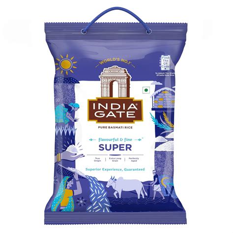India Gate Basmati Rice Bag, Super, 5kg : Amazon.in: Grocery & Gourmet ...