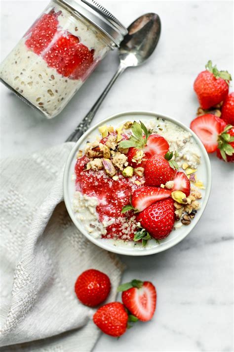 Strawberry overnight oats – Artofit