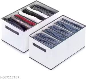 goldstone 7 Grids Clothes Drawer Organizer Non-Woven Wardrobe for Jeans ...