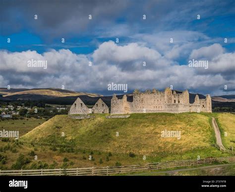 The image is of the ruins of Ruthven Military Barracks. Built in 1721 ...
