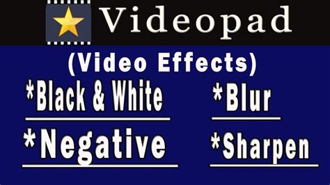 Image result for VideoPad Tutorial How to Make Effects