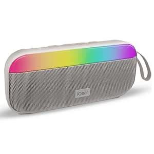 i GEAR Pulse 10W Mega Bass Speaker with RGB Lights, 3-Hour Playtime ...
