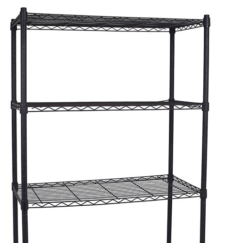 Buy Internet's Best 5-Tier Wire Shelving - Flat Black - Heavy Duty ...