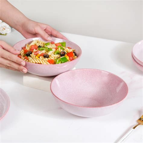Sera Ceramic Large Serving Bowl Set Of 2 Pink 1000ml Online - Premium ...