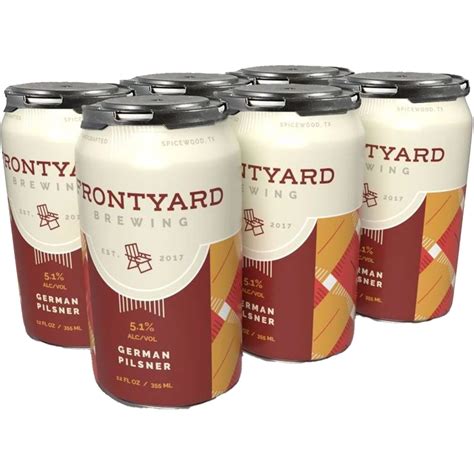 Frontyard Brewing German Pilsner 6 pk Cans - Shop Beer at H-E-B