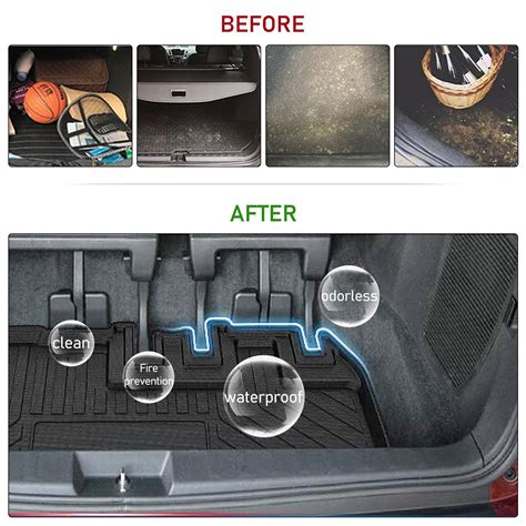 All Weather Rear Trunk Mat for 2011-2020 Toyota SIENNA Cargo Liner ...