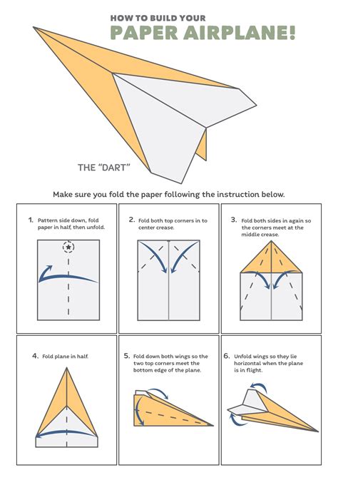 Printable Paper Airplane Template
