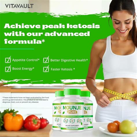 Cápsulas Mounje Pure Keto - Fórmula Avançada Máxima Potência, Veganas e ...