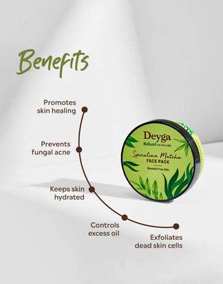 Buy Spirulina Matcha Face Pack for Acne Online – Deyga Organics