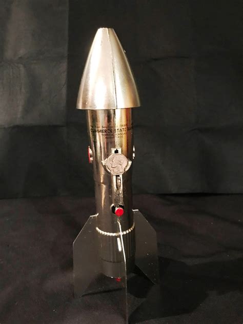 Vintage Astro Mfg Atomic Space Age Rocket Bank - Advertising for ...