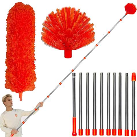 20 Foot High Reach Duster Kit with 2-14 ft Extension Pole, Cobweb ...