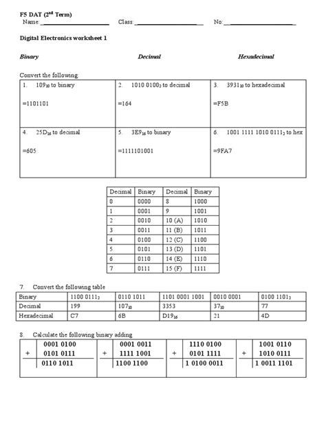 Digital Technology Worksheet 的图像结果