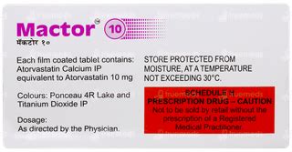 Mactor 10 Tablet: Uses, Side Effects, Price & Substitutes
