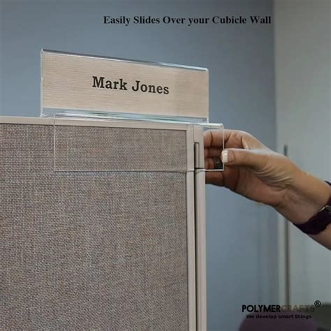 CUBICLE NAME PLATES & ORGNIZERS - Acrylic Name Plate Holders ...